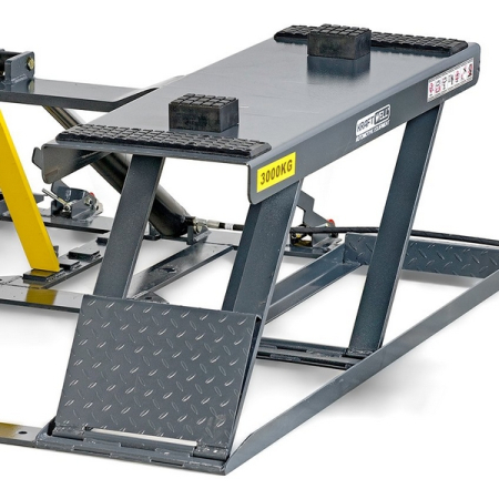 Подъемник ножничный электрогидравлический шиномонтажный, 3 т, KraftWell FORBI 3.0G (380V)