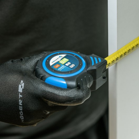 Рулетка измерительная 8 м, 25 мм, двухсторонняя лента, автостопор, с магнитом, HOEGERT HT4M402