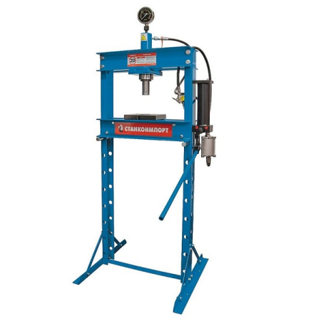 Пресс гидравлический гаражный, 20 т, с ручным и пневмоприводом, СТАНКОИМПОРТ SD0805