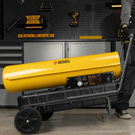 Тепловая пушка дизельная 50 кВт, 1100 м3/ч Denzel DHG-50