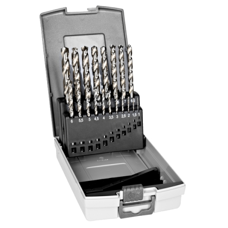 BAHCO 4513-SET-19 Набор спиральных сверл по металлу HSS-G DIN338N, 1-10 мм, 19 предметов
