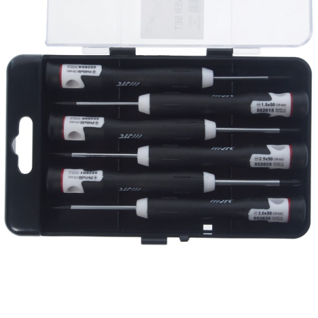 Набор отверток прецизионных PH и SL, 6 предметов, JTC-5526