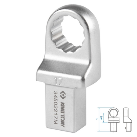 Насадка накидная серии FIT, 17 мм, 14x18 мм KING TONY 34502217M