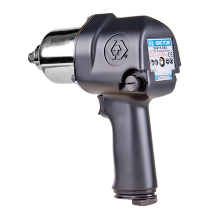 KING TONY 44108AMP01 Гайковерт пневматический ударный 1/2", 881 Нм, с комплектом головок, 19 предметов