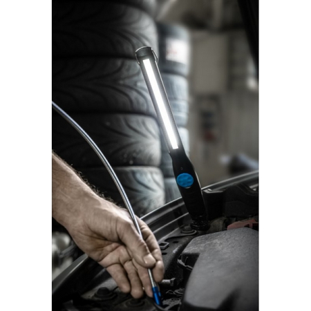 Фонарь светодиодный, COB LED 10W, магнитный шарнир, HOEGERT HT1E406