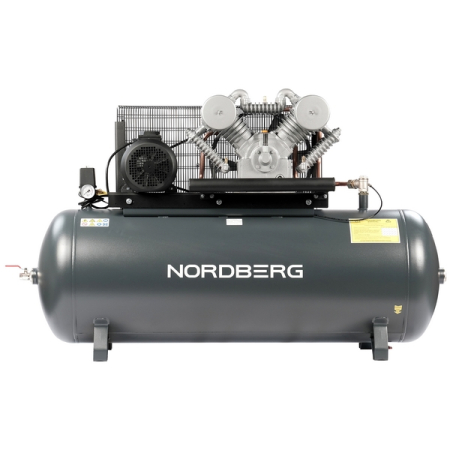 NORDBERG NCP500/1400 Компрессор поршневой с ременной передачей 380В, ресив. 500л, 1400л/мин