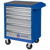 Тележка инструментальная серии «ОПТИМА», 6 полок, синяя, МАСТАК 521-06581MB