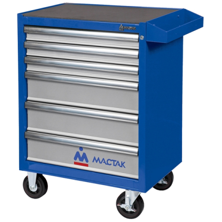 Тележка инструментальная серии «ОПТИМА», 6 полок, синяя, МАСТАК 521-06581MB