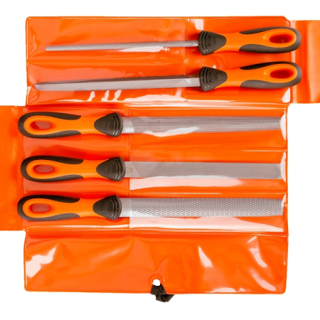 BAHCO 1-477-08-2-2 Набор напильников 200 мм, 5 предметов