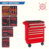 KING TONY 934-117MRVE Набор инструментов "HIGH VOLTAGE" в красной тележке, 117 предметов