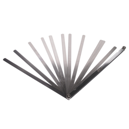 Набор щупов 0.038-1.016 мм (0.0015"-0.04") прямых удлиненных для зазоров, 25 шт, JTC-4292