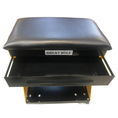 Подкатной ремонтный стул, желтый, Great Wolf GWT-Y1