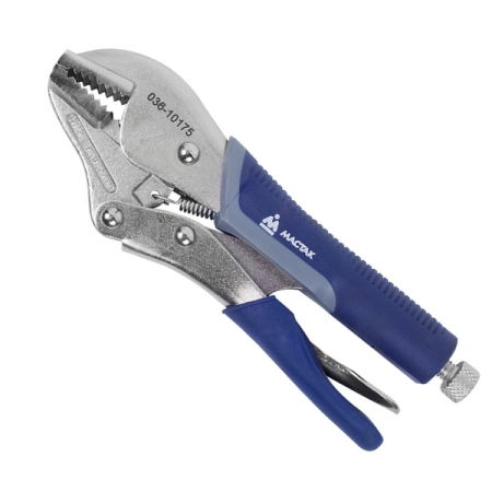 Зажим с фиксацией прямые губки длина 175 мм Мастак 036-10175H