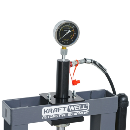 Пресс гидравлический с ручным приводом, настольный, 10 т, KRAFTWELL KRWPR10BD