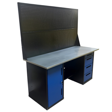 Верстак инструментальный двухтумбовый, двойной экран, Great Wolf GWT-V1800B2