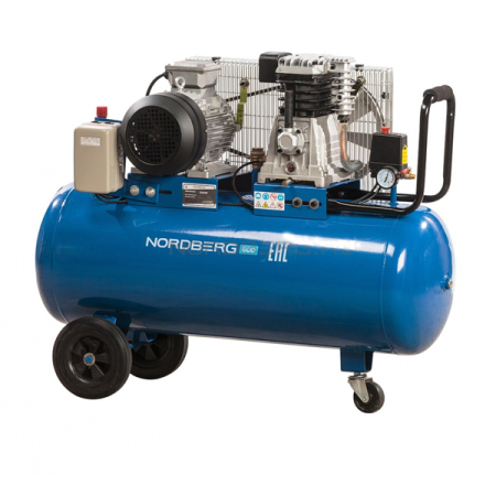 Nordberg NCEO100/400 Компрессор безмасляный однофазный, объем ресивера 100 л