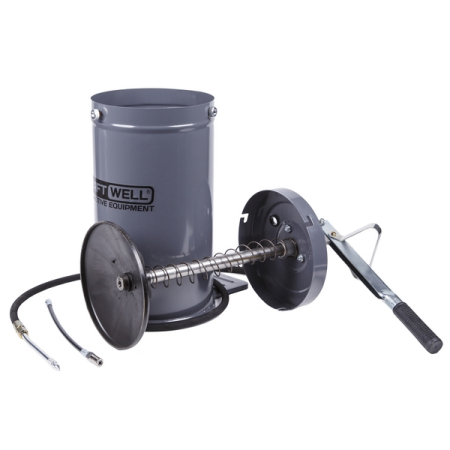 Нагнетатель солидола с ручным приводом, 16 л, KraftWell KRW1797