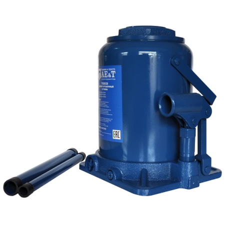 Домкрат бутылочный гидравлический, двухштоковый, 32 т, AE&T T02032i