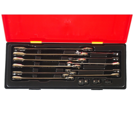 Набор ключей комбинированных трещоточных, 8-19 мм, 14 предметов, JTC-K6141