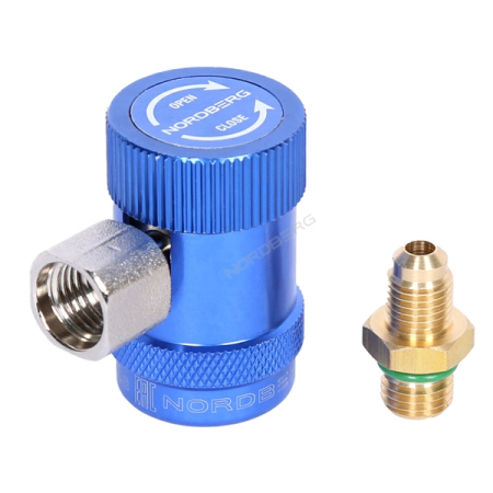 NORDBERG NFA8L Муфта быстросъемная R134a низкое давление, синяя NORDBERG NFA8L Муфта быстросъемная R134a низкое давление, синяя