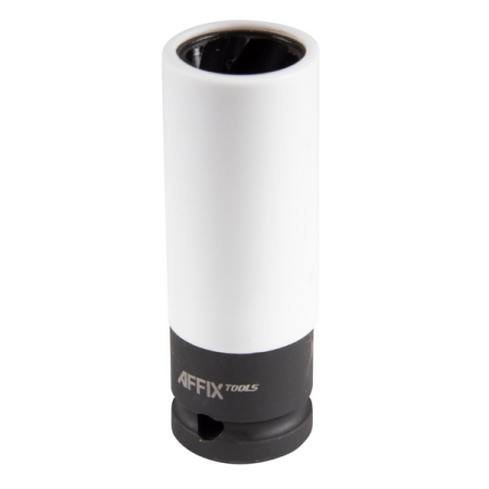 Головка для поврежденного крепежа глубокая 1/2", 19 мм, тонкостенная, пластиковая защита, AFFIX AF10931019