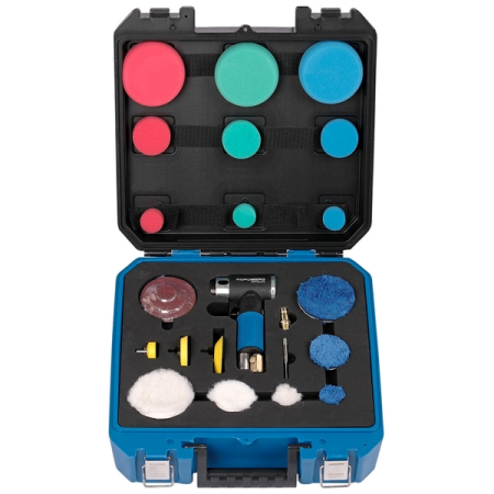 NORDBERG NP3225K Пневмошлифмашинка угловая орбитальная, эксцентрик, диам. 25, 50, 75 мм, в комплекте с насадками