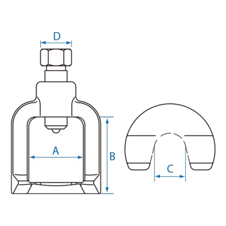 KING TONY 9BE44 Съемник шаровых опор, зев 40 мм