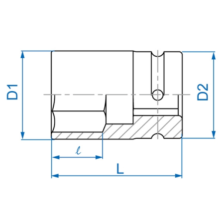 KING TONY 253507M Головка торцевая ударная шестигранная 1/4", 7 мм KING TONY 253507M Головка торцевая ударная шестигранная 1/4", 7 мм
