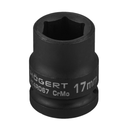 Головка торцевая ударная короткая 1/2”, 17 мм, HOEGERT HT4R067