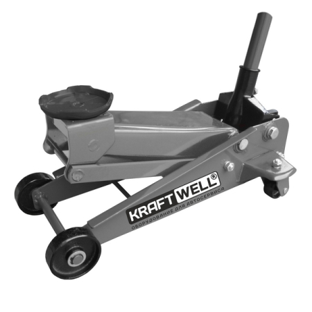 Подкатной гидравлический домкрат, 3 тонны, KRAFTWELL KRWFJ3