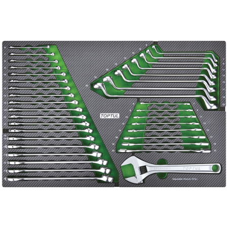 Тележка с набором инструментов, 213 предметов, 7 ящиков, черная, TOPTUL GE-21351