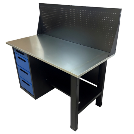 Верстак инструментальный однотумбовый, экран, Great Wolf GWT-V1400BL1