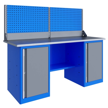 Верстак слесарный двухтумбовый, экран, Верстакофф TNC 201.77.3-1