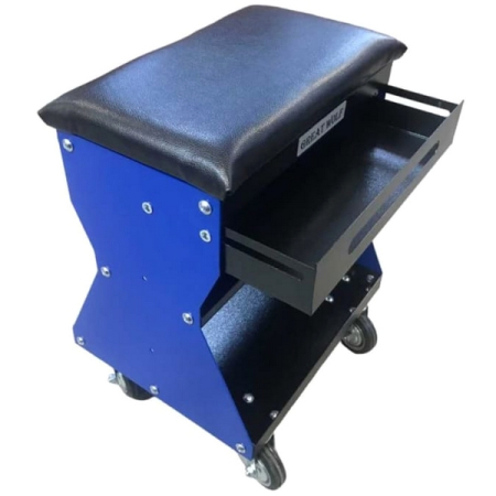 Подкатной ремонтный стул, синий, Great Wolf GWT-B1