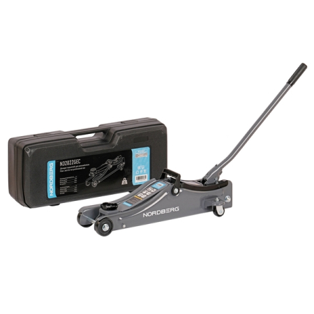 NORDBERG N32022GEC Домкрат подкатной для автолюбителя в кейсе, 2 т