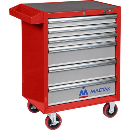 Набор инструментов "ПРОФИ 299" в красной тележке, 299 предметов МАСТАК 52-06299R Набор инструментов "ПРОФИ 299" в красной тележке, 299 предметов МАСТАК 52-06299R