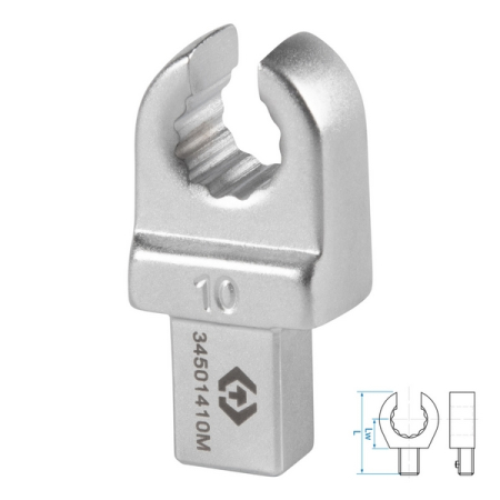 Насадка разрезная серии FIT, 10 мм, 9x12 мм KING TONY 34501410M