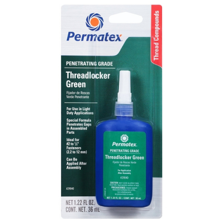 Фиксатор резьбовых соединений проникающий зеленый, 36 мл, Permatex Penetrating Grade Threadlocker Green