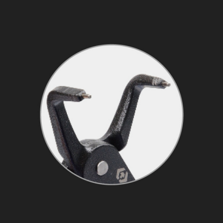 KING TONY 66HB-07 Съемник стопорных колец, губки сжимные гнутые, 175 мм