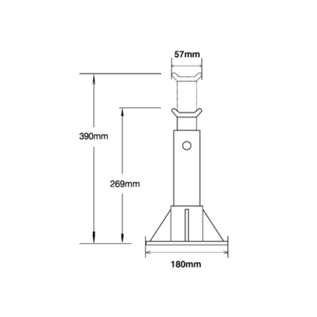 BAHCO BH3AL2500 Подставки под машину, регулируемые, 2,5 тонны, 2 шт