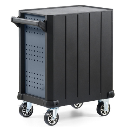 Тележка серая с набором инструментов, 157 предметов, KraftWell KRW-TTG+SET157