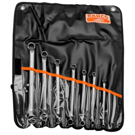 BAHCO 2Z/7T Набор ключей накидных изогнутых 1/4-7/8 дюйма, 7 предметов