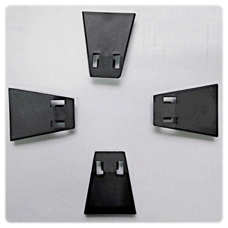 Комплект пластиковых накладок на зажимные кулачки, 8 шт, KraftWell C-300-730000-0