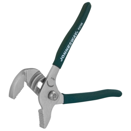 Клещи переставные с трубным захватом и ПВХ рукоятками, 160 мм, 0-20 мм, Jonnesway P2706