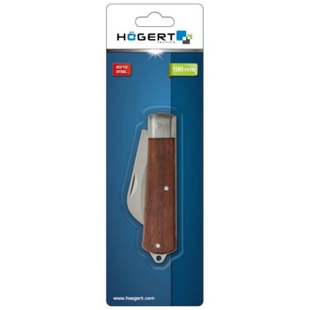 Нож монтерский изогнутый, складной HOEGERT HT4C651