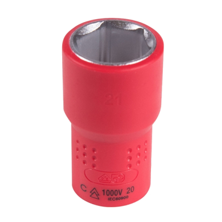 KING TONY 4335VE21M Головка торцевая диэлектрическая шестигранная 1/2”, 21 мм KING TONY 4335VE21M Головка торцевая диэлектрическая шестигранная 1/2”, 21 мм