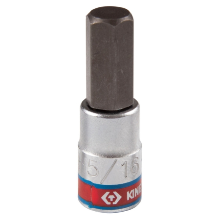 KING TONY 203510S Торцевая насадка (бита) 1/4", HEX 5/16", L=37 мм