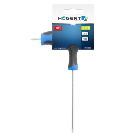 Ключ TORX Security TT9, типа Т, длинный, HOEGERT HT1W868
