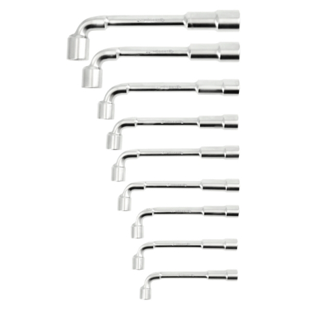 Набор торцевых L-образных ключей 8-19 мм, 9 шт, HOEGERT HT1R500