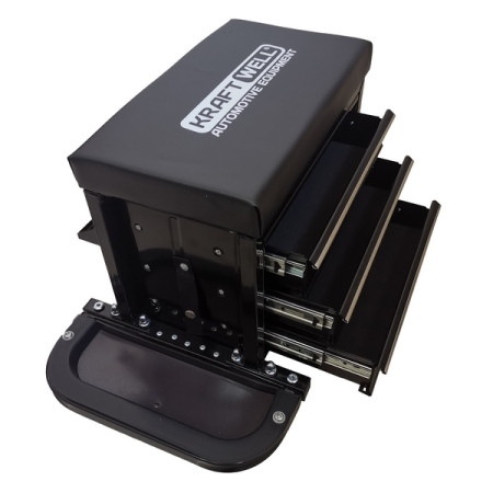 Сиденье механика на колесах c ящиками KraftWell KRWRS-T